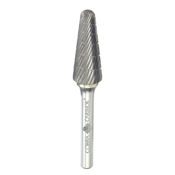Cobra Carbide Carbide Burr, Single Cut Shape L Included Angle 14° Reg. Lgth, SL-5, 5/8 11287
